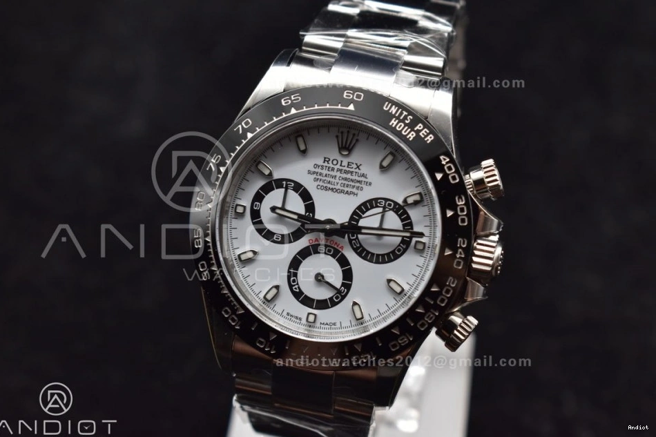 And 904L SS 4130 Daytona 116500 Clean Case White Bracelet Dial V3 0524